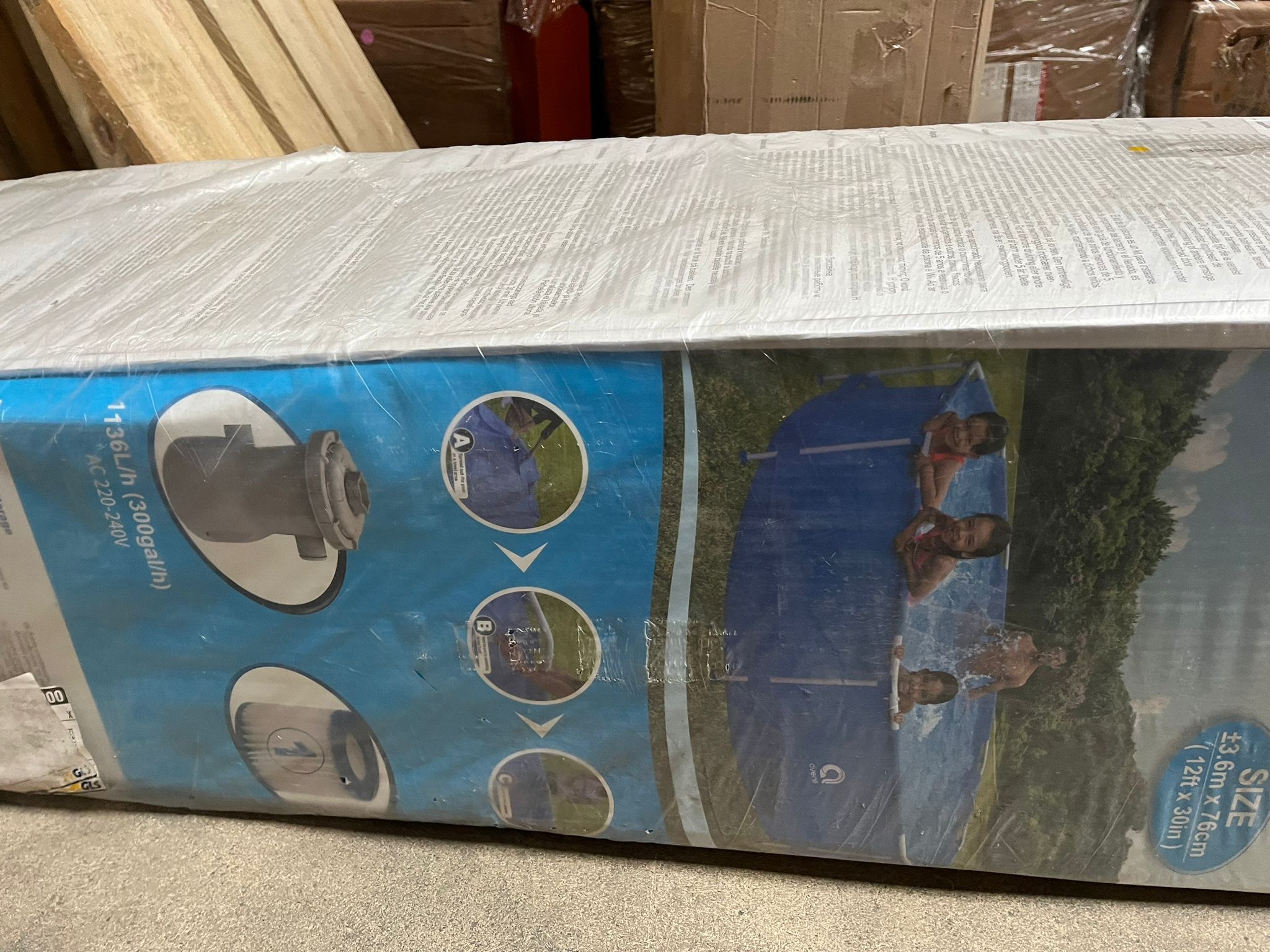 Avenli - opzetzwembad - 366x76 cm - 6.125 L - complete set