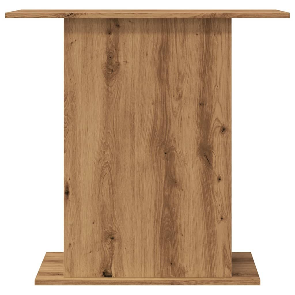 vidaXL Aquariumstandaard 36x75x72,5 cm bewerkt hout artisanaal eiken