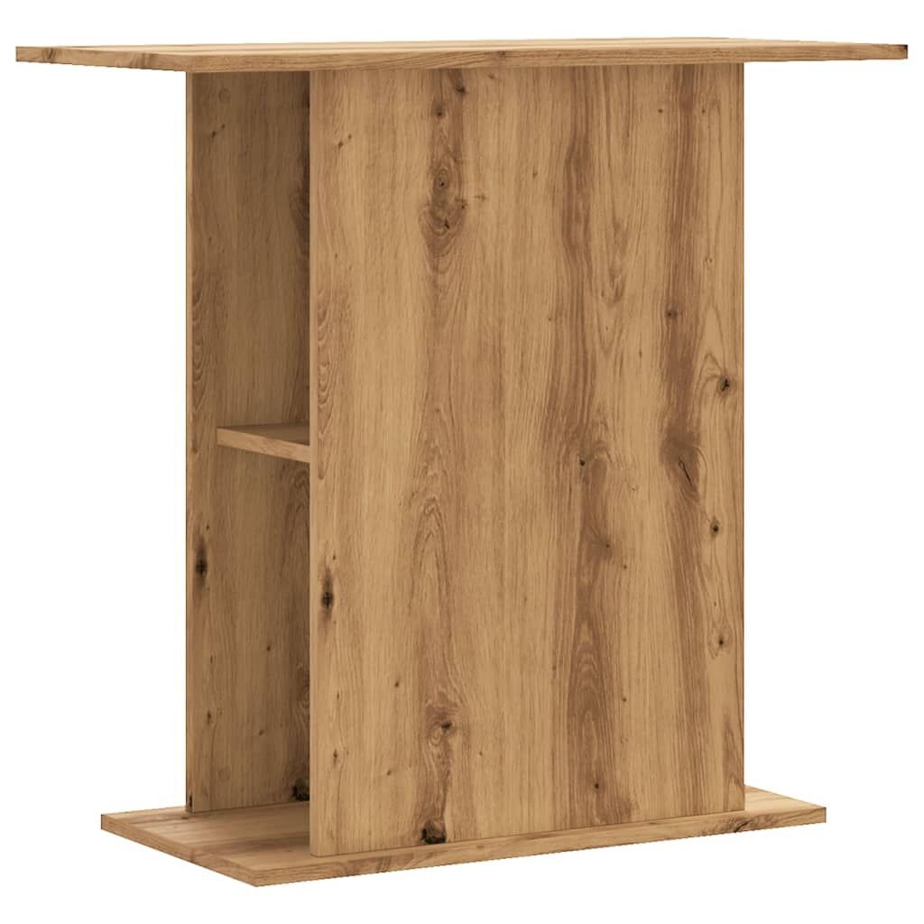 vidaXL Aquariumstandaard 36x75x72,5 cm bewerkt hout artisanaal eiken