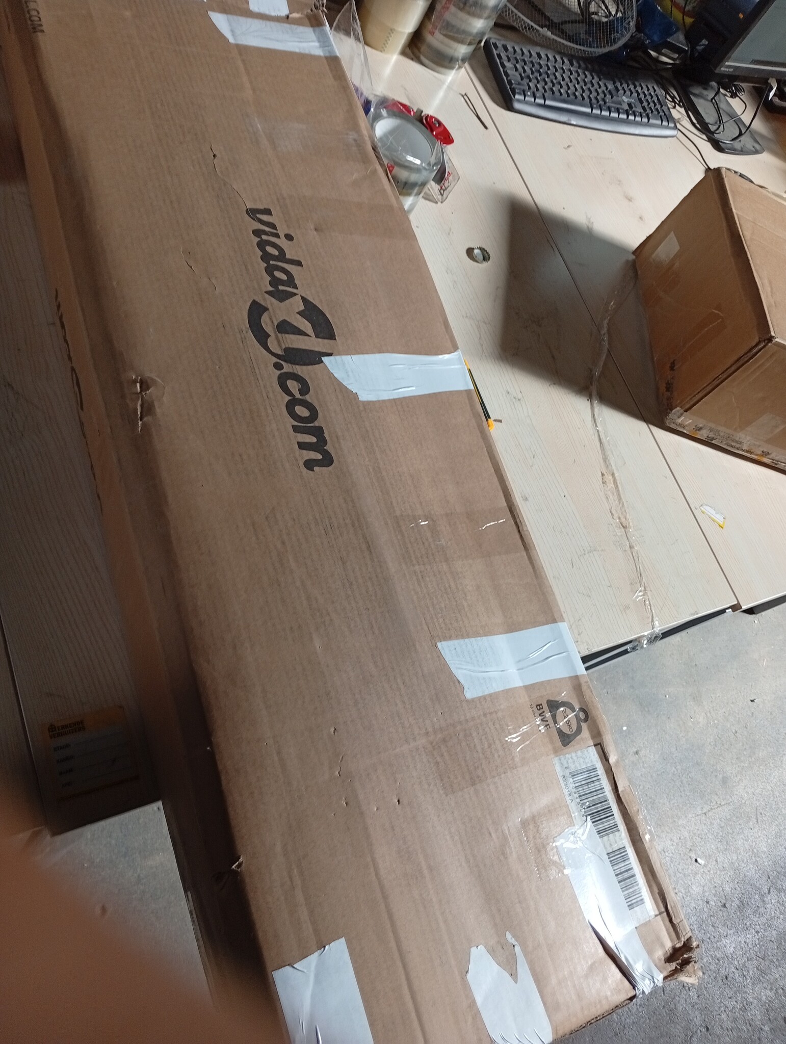 vidaXL Ladekast Hoogglans Wit - 60x36x103cm - 50% Korting!