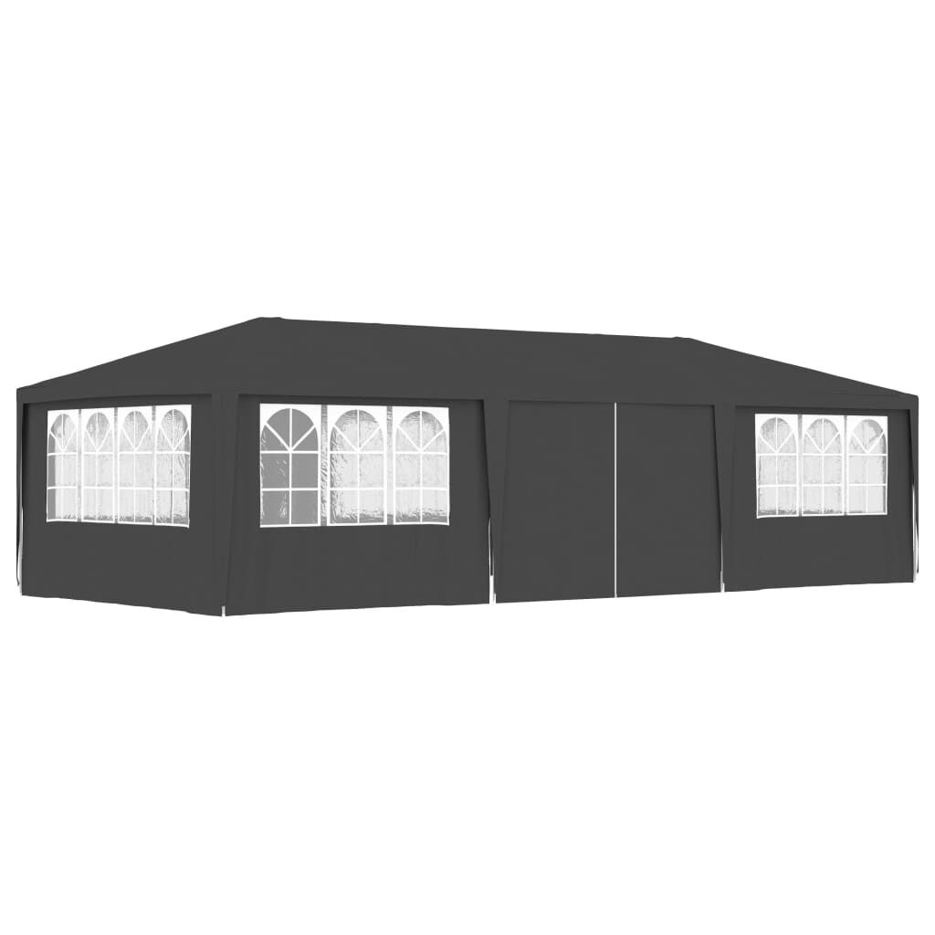 vidaXL Partytent met zijwanden professioneel 90 g/m² 4x9 m antraciet