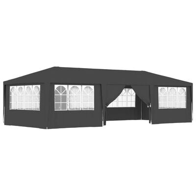 vidaXL Partytent met zijwanden professioneel 90 g/m² 4x9 m antraciet