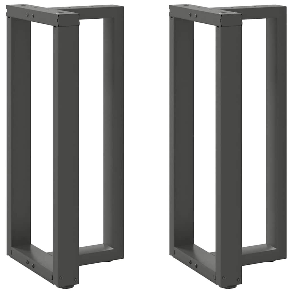 vidaXL Bartafelpoten 2 st T-vormig 40x35x(90-91) cm staal antraciet