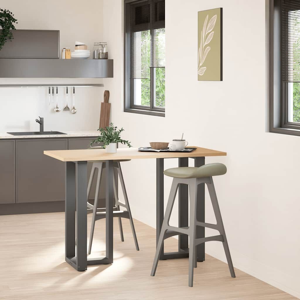 vidaXL Bartafelpoten 2 st T-vormig 40x35x(90-91) cm staal antraciet