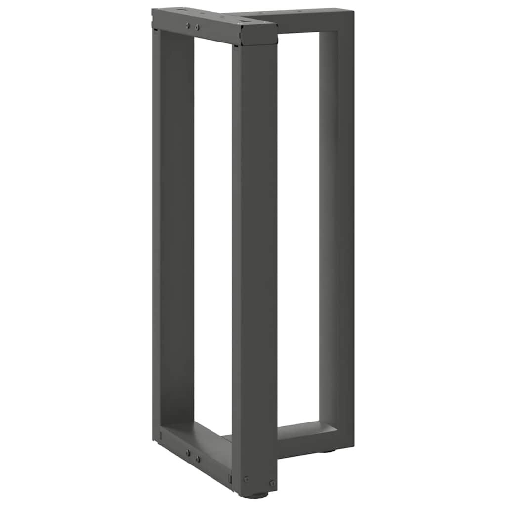 vidaXL Bartafelpoten 2 st T-vormig 40x35x(90-91) cm staal antraciet