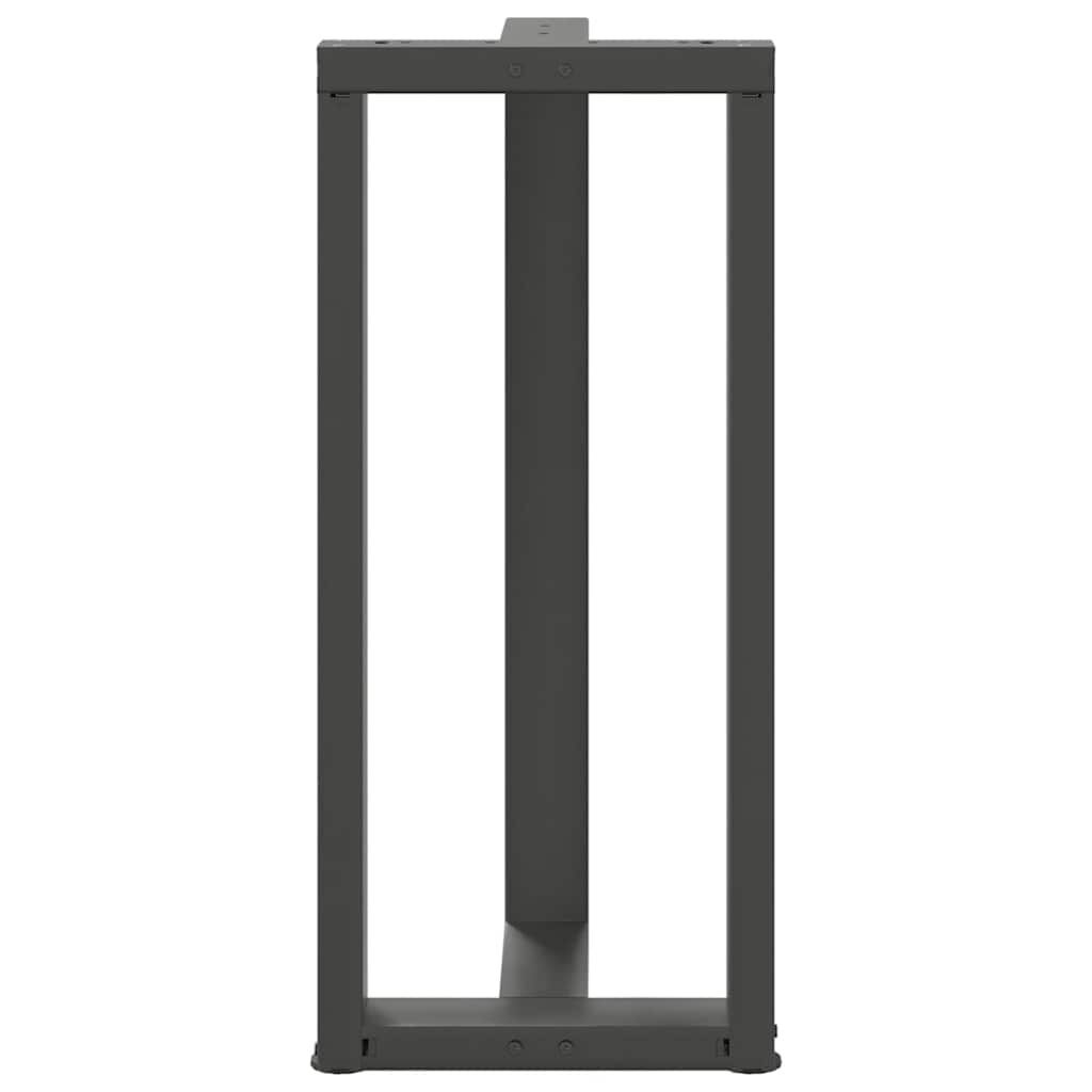 vidaXL Bartafelpoten 2 st T-vormig 40x35x(90-91) cm staal antraciet