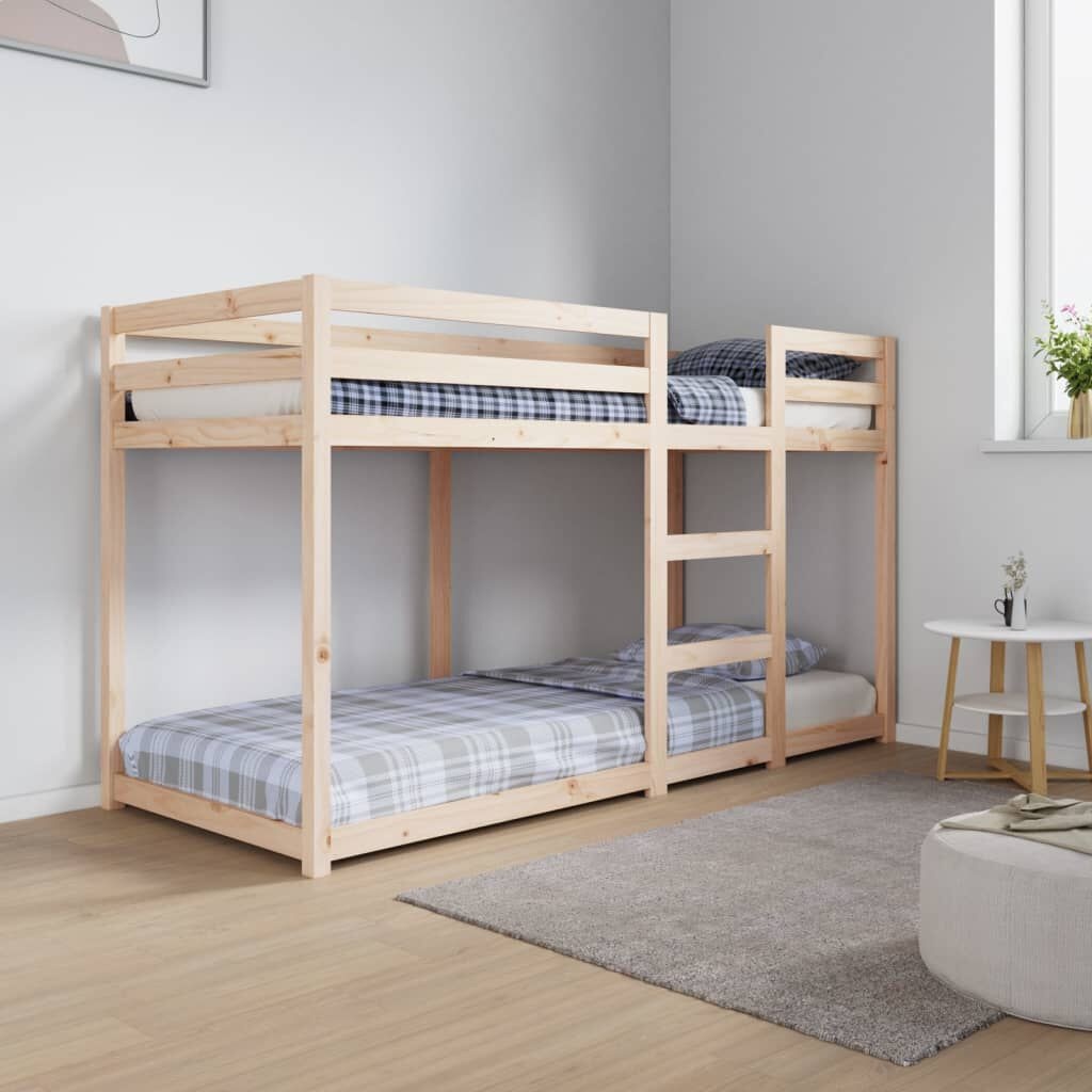 vidaXL Stapelbed massief grenenhout 75x190 cm