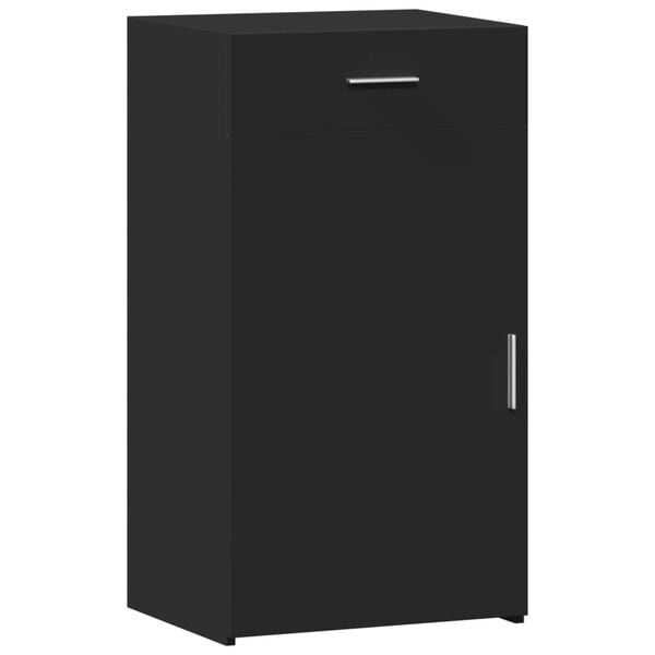 vidaXL Dressoir 50x42,5x93 cm bewerkt hout zwart