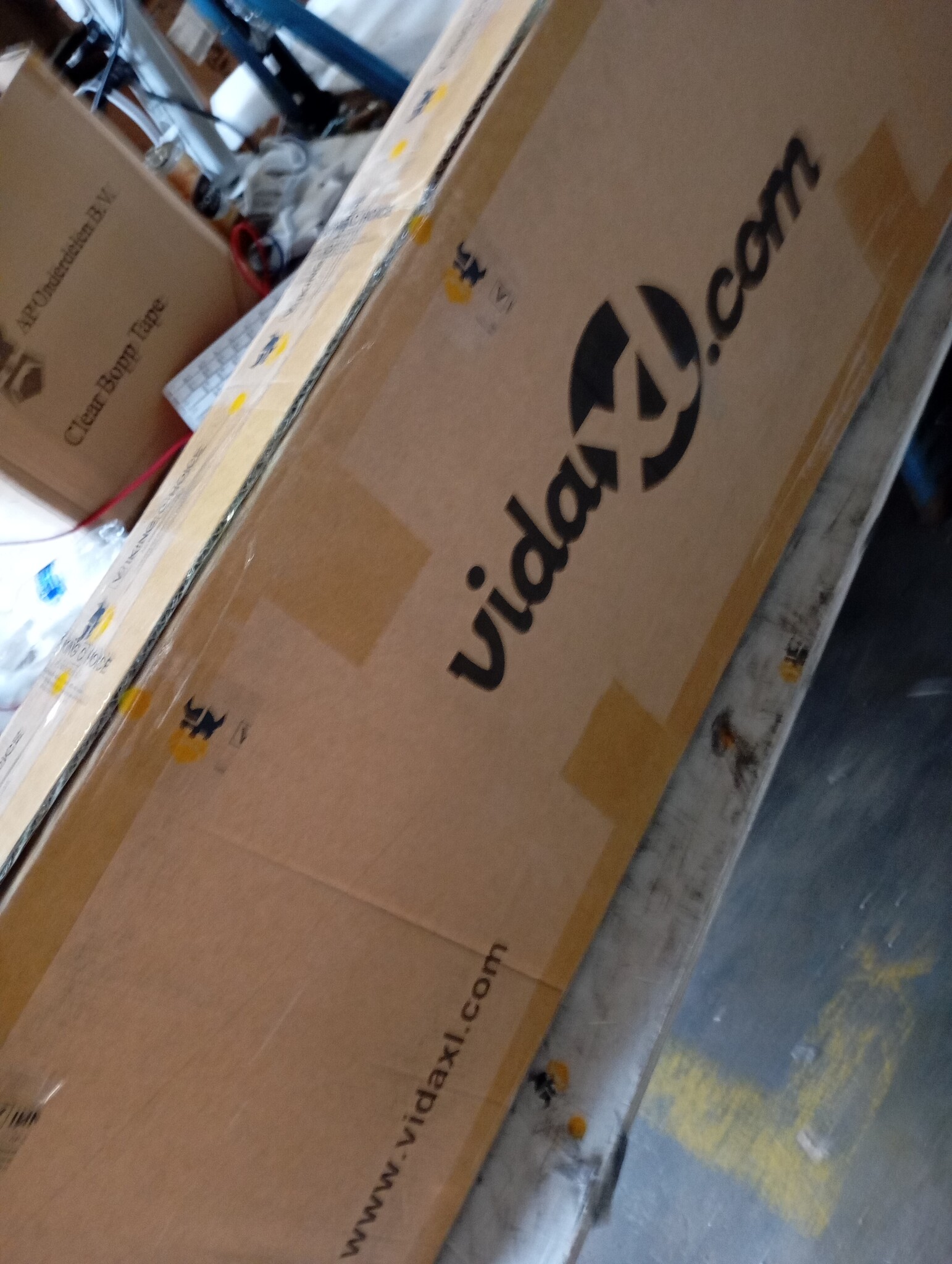 vidaXL Deurluifel 122x90 cm polycarbonaat grijs en transparant