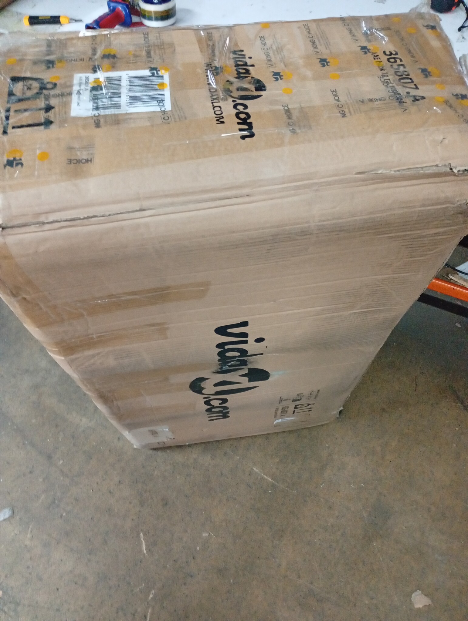 vidaXL Ligbed 2-persoons met luifel en kussens poly rattan zwart
