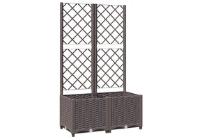 VidaXL Plantenbak met Latwerk Bruin - 40% Korting!