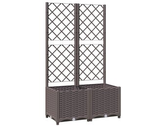 VidaXL Plantenbak met Latwerk Bruin - 40% Korting!