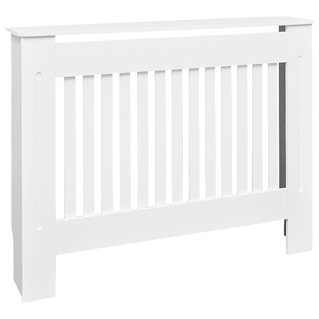 vidaXL Radiatorombouw 112 cm MDF wit