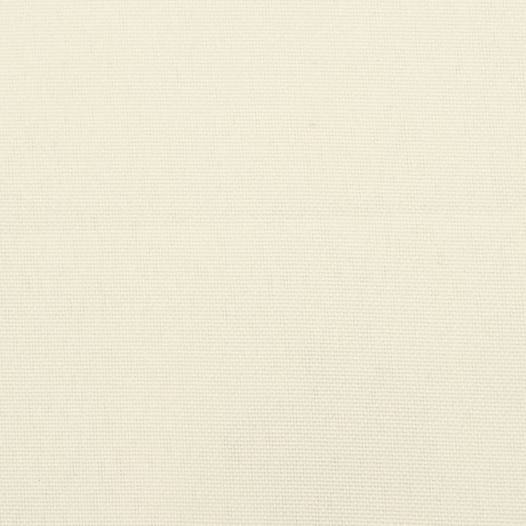 vidaXL Palletkussen 60x40x12 cm stof crèmekleurig