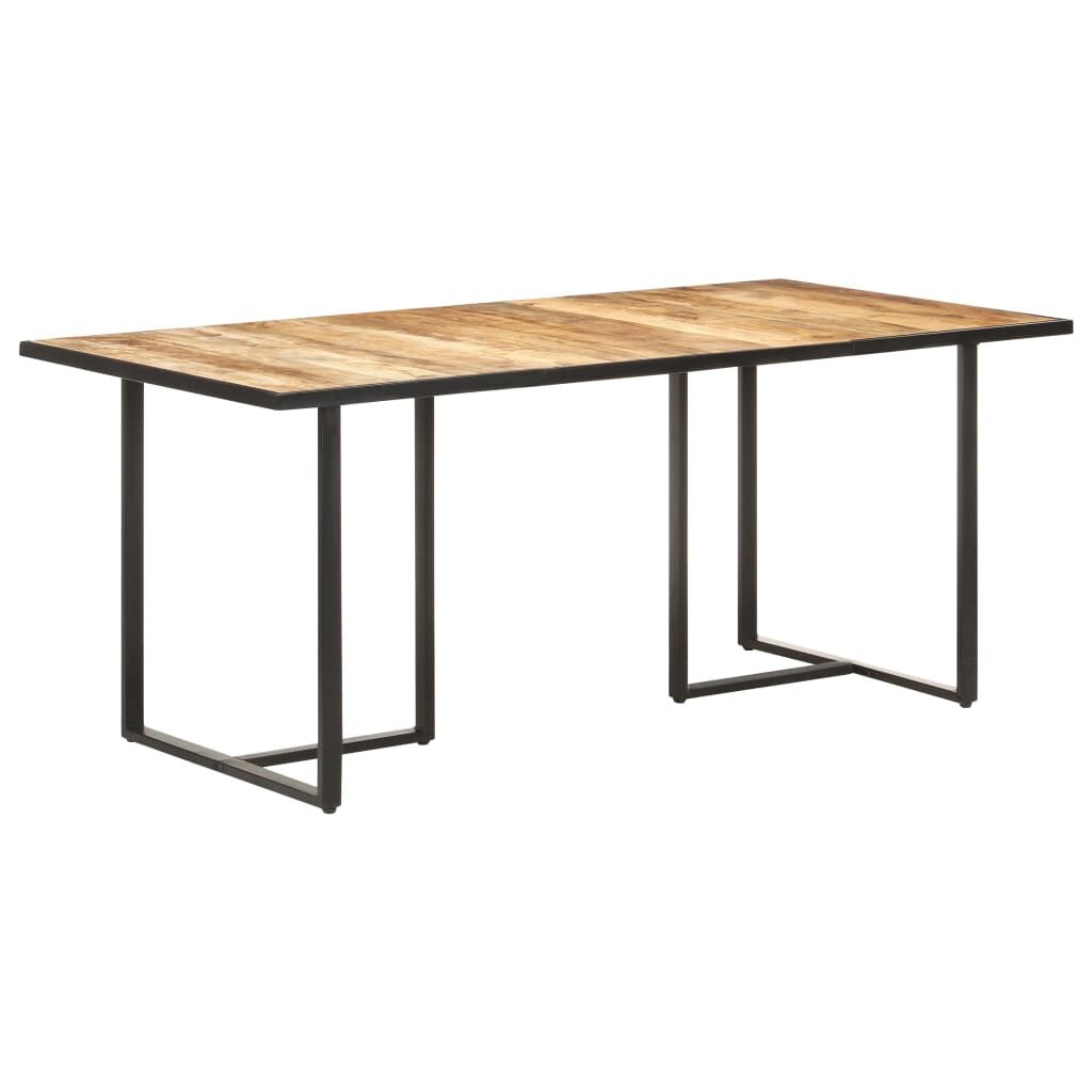 vidaXL Eettafel 180 cm ruw mangohout
