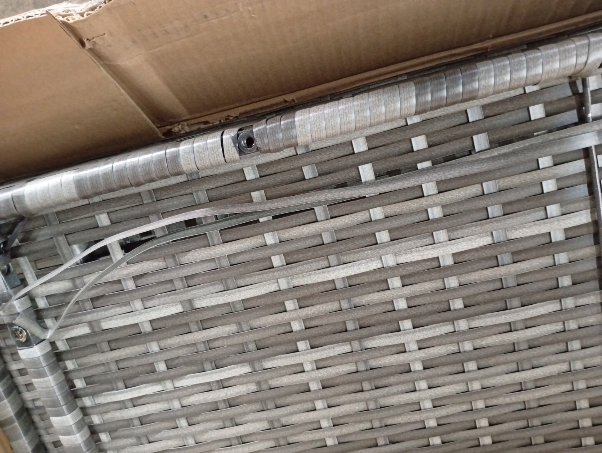 vidaXL Tuinkast 198x55,5x80 cm poly rattan grijs