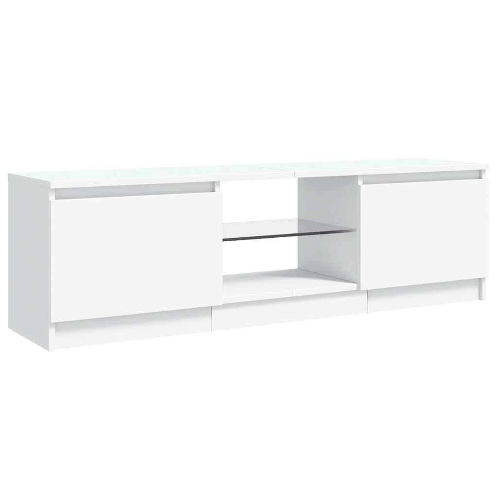 vidaXL Tv-meubel met LED-verlichting 120x30x35,5 cm wit
