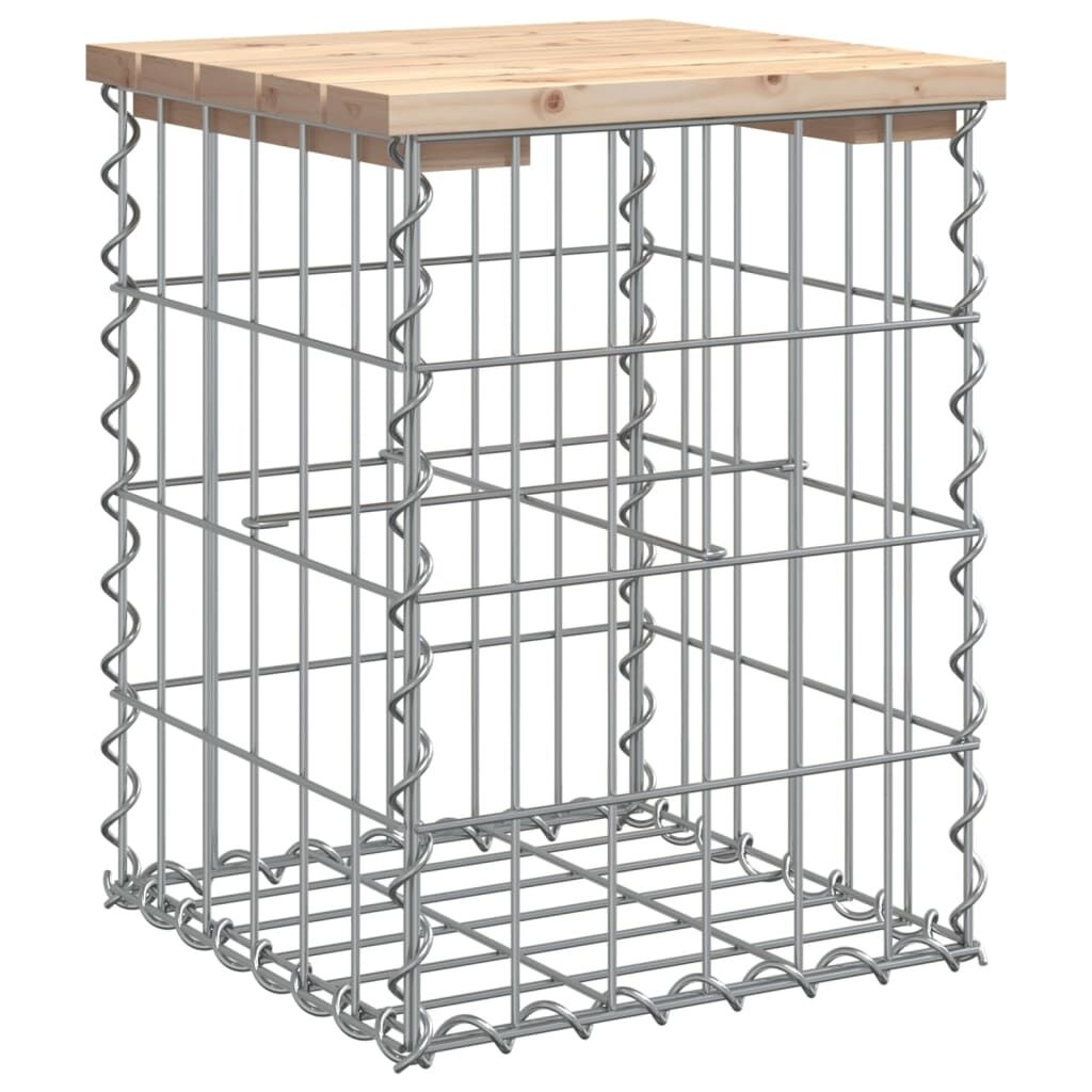 vidaXL Tuinbank schanskorfontwerp 33x31x42 cm massief grenenhout