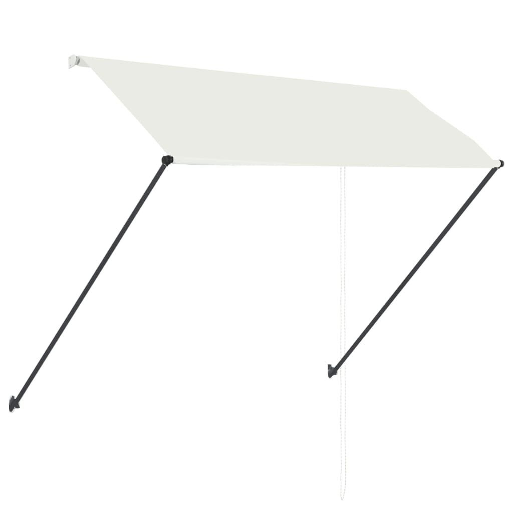 vidaXL Uittrekbare Luifel met LED 250x150cm Crème - 46% Korting!