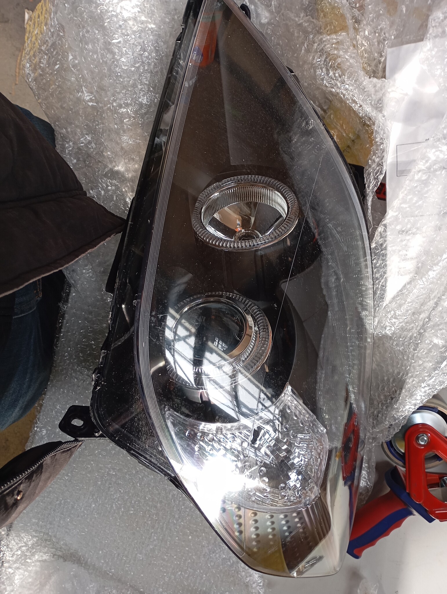 Opel Vectra C Angel Eyes Koplampen Zwart -55%! Nergens Goedkoper!