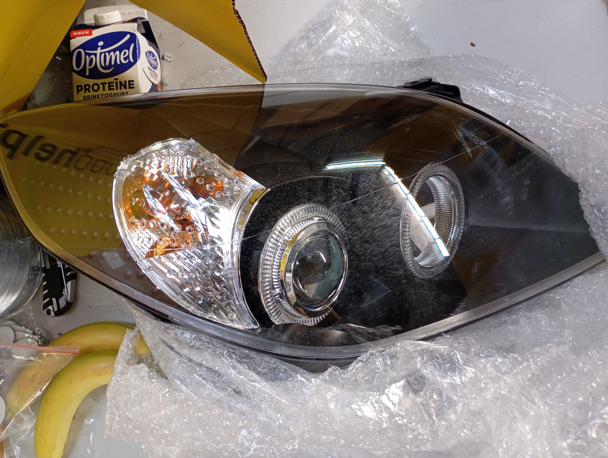 Opel Vectra C Angel Eyes Koplampen Zwart -55%! Nergens Goedkoper!