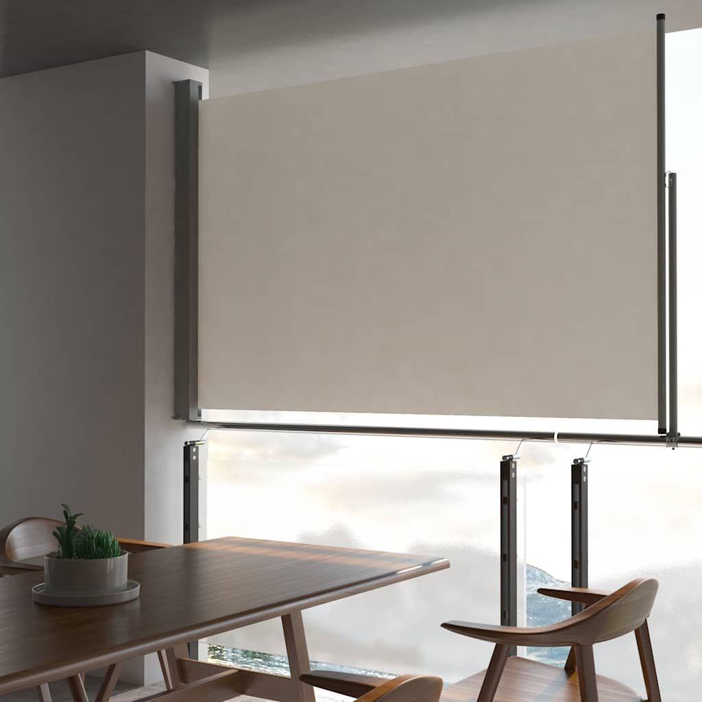 VidaXL Uittrekbaar Tuinscherm 160x300 Crème - 55% Korting!