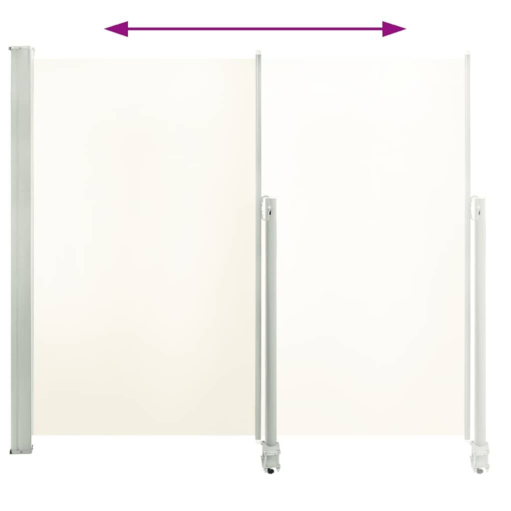 VidaXL Uittrekbaar Tuinscherm 160x300 Crème - 55% Korting!