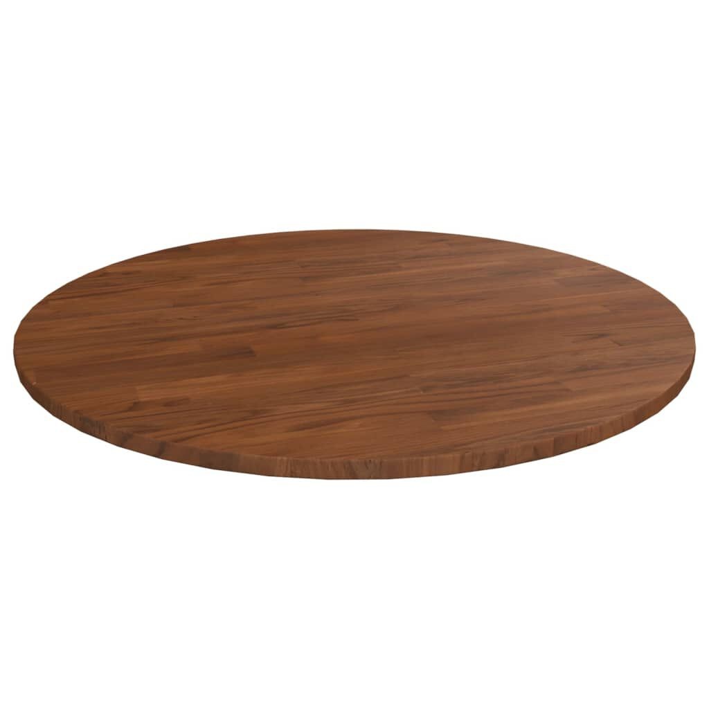Tafelblad Eiken Ø80cm Donkerbruin - 40% Korting! (Retour)