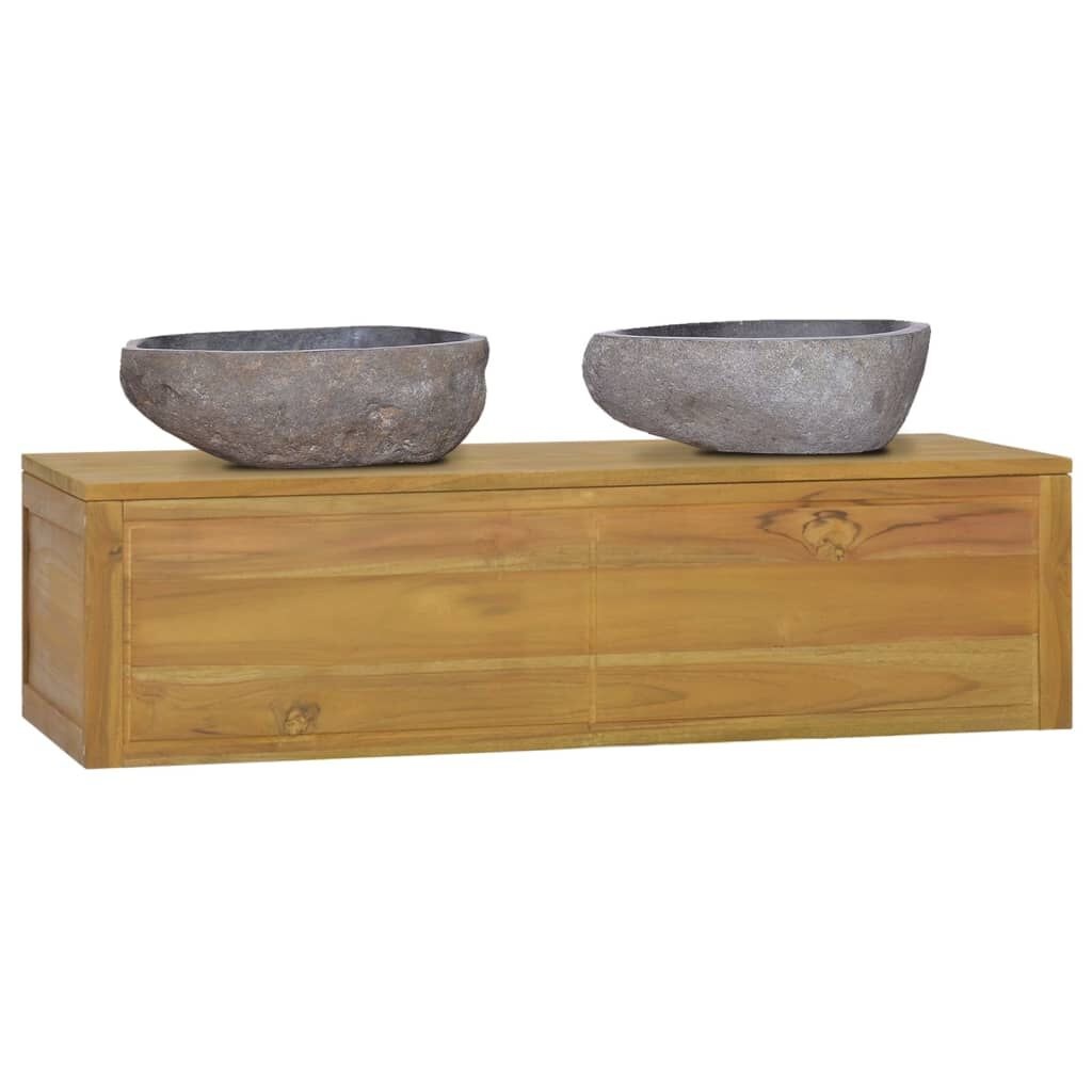vidaXL Badkamerkast Teak 110cm - 35% Korting! Nieuw!