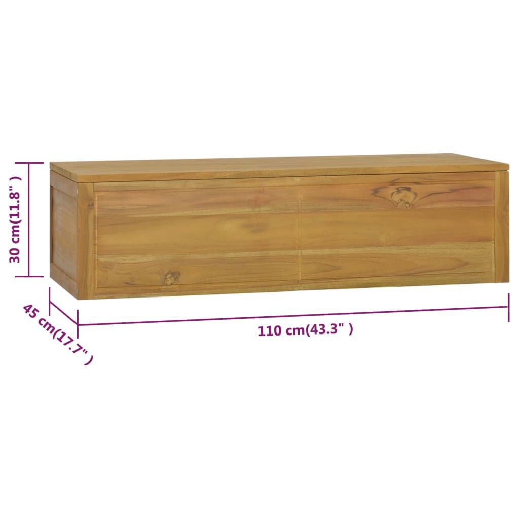 vidaXL Badkamerkast Teak 110cm - 35% Korting! Nieuw!