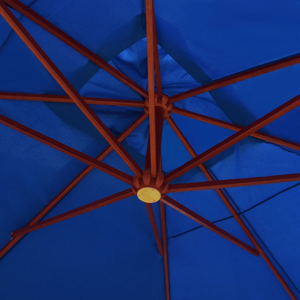 VidaXL Zweefparasol 400x300 cm Blauw - 35% Korting!