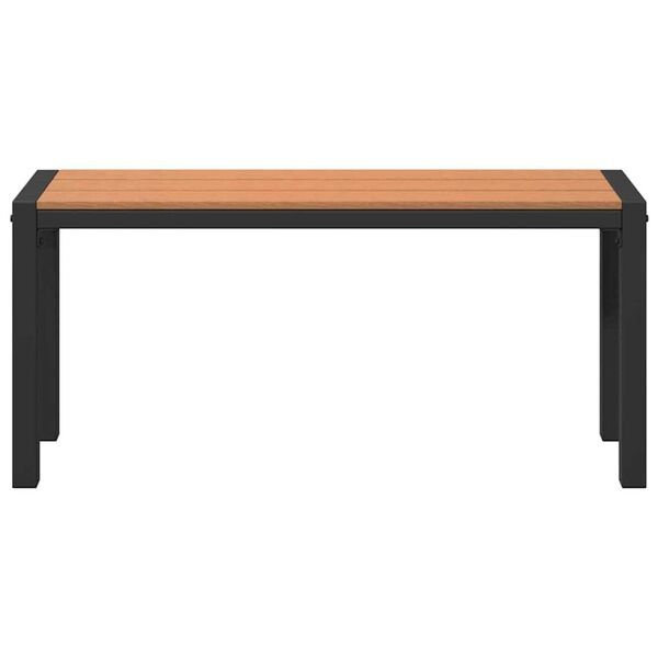 vidaXL Tuinbank Bruin Staal - 100cm - 40% Korting!