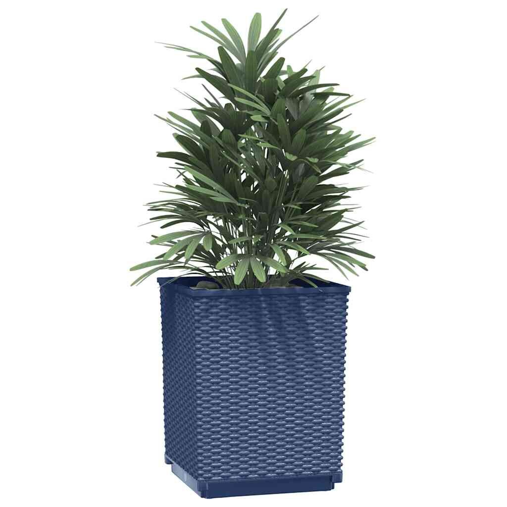 vidaXL Plantenbakken (2x) 30x30x37cm Donkergrijs - 40% Korting!
