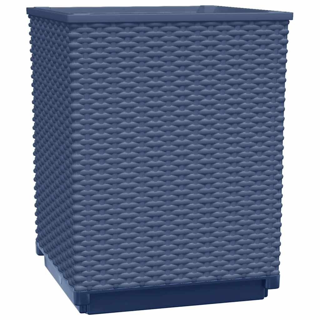 vidaXL Plantenbakken (2x) 30x30x37cm Donkergrijs - 40% Korting!