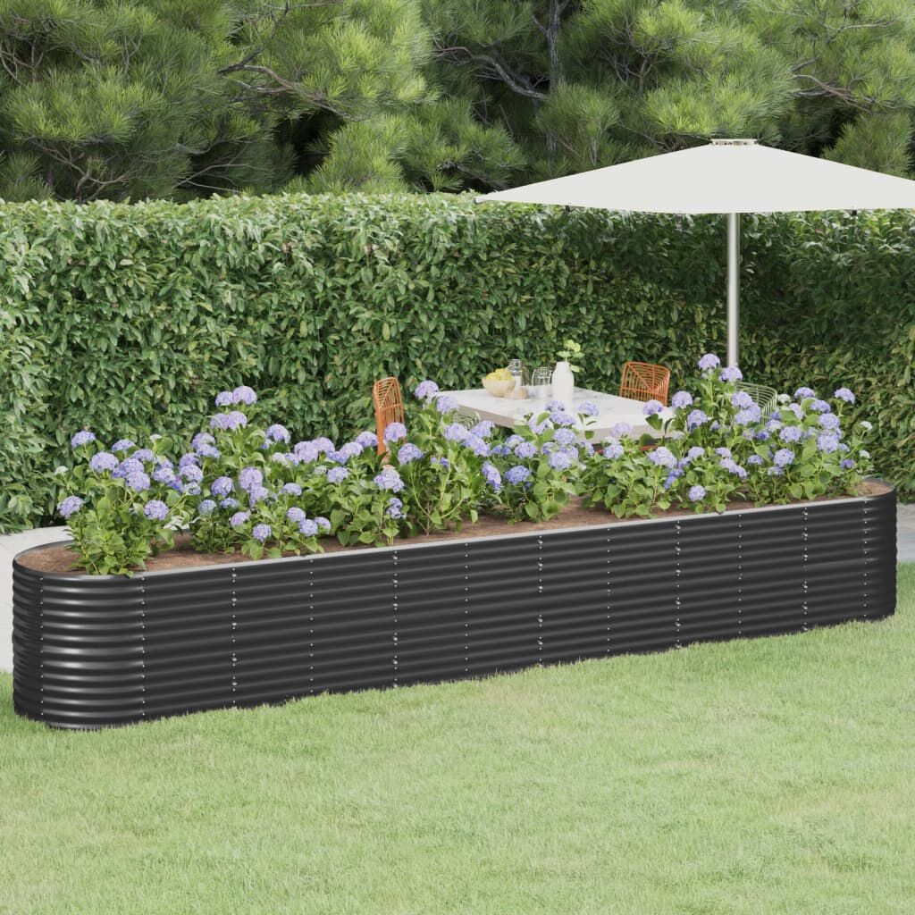 vidaXL Plantenbak Antraciet 440cm - 40% Korting!