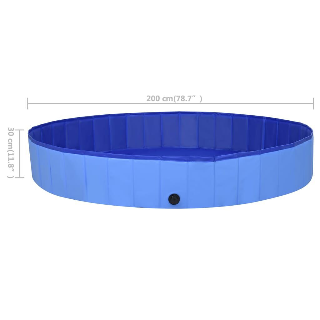 Hondenzwembad Inklapbaar 200cm - Blauw - 40% Korting!
