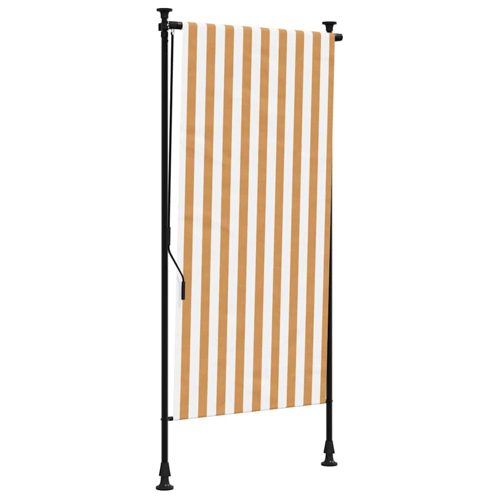 vidaXL Rolgordijn Buiten 100x270 Oranje/Wit - 40% Korting!