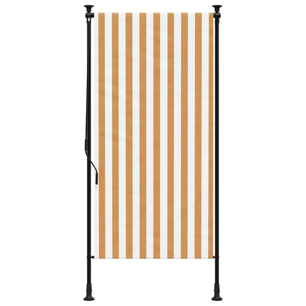 vidaXL Rolgordijn Buiten 100x270 Oranje/Wit - 40% Korting!