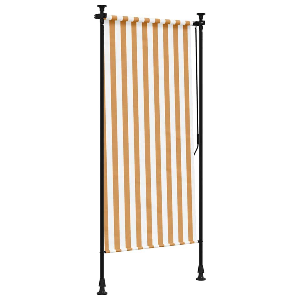 vidaXL Rolgordijn Buiten 100x270 Oranje/Wit - 40% Korting!