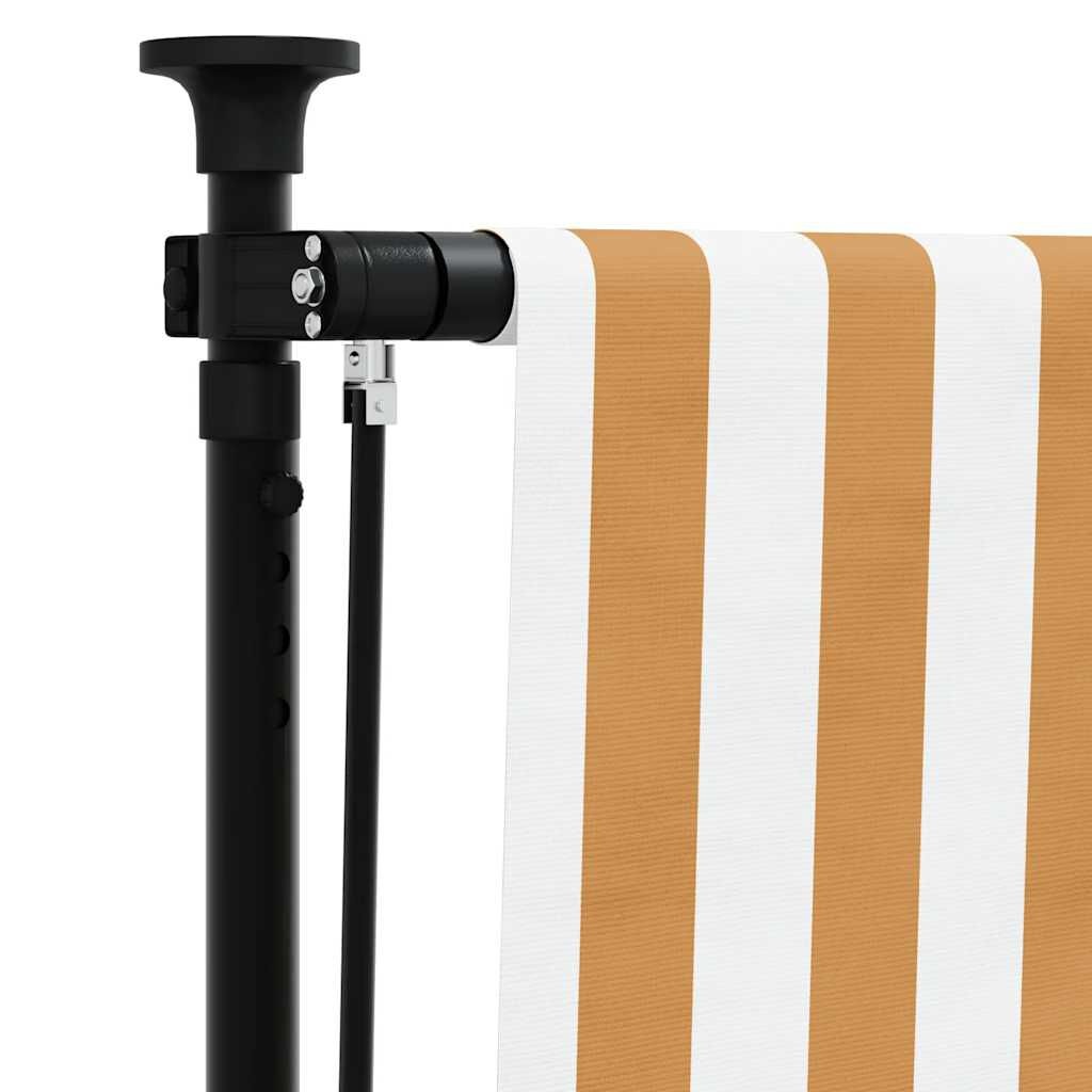 vidaXL Rolgordijn Buiten 100x270 Oranje/Wit - 40% Korting!