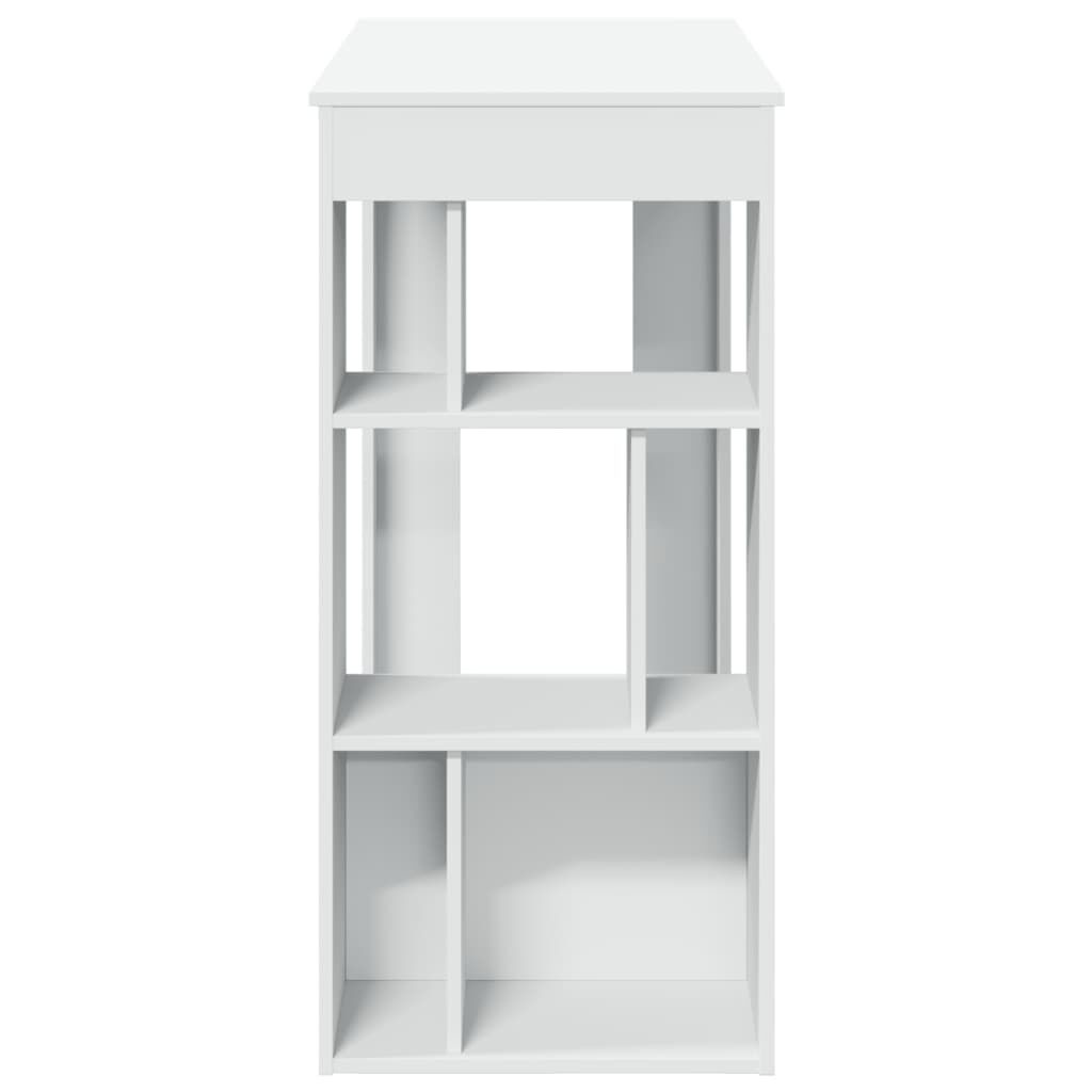 vidaXL Bartafel Wit - 102cm + Rekken - 35% Korting!