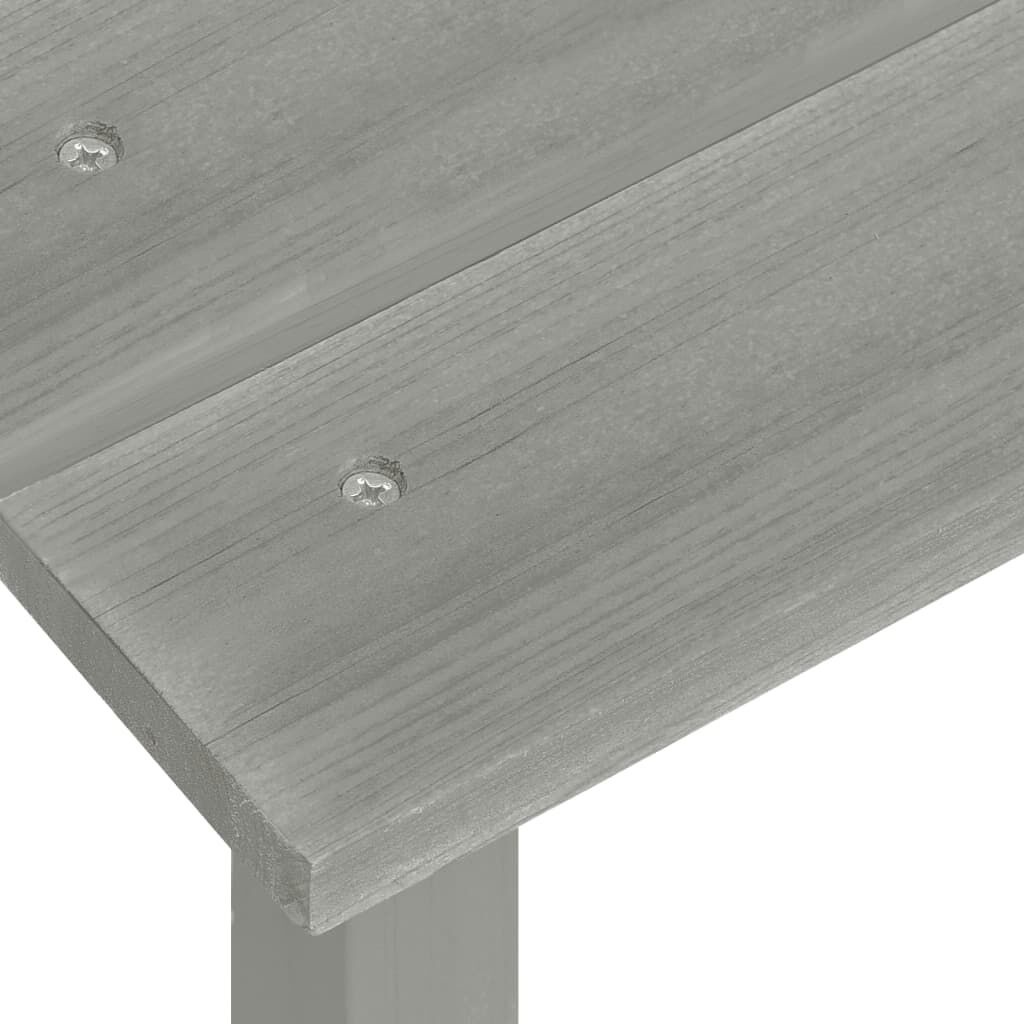 Adirondack Tuinstoel + Tafel Vurenhout Grijs - 35% Korting!