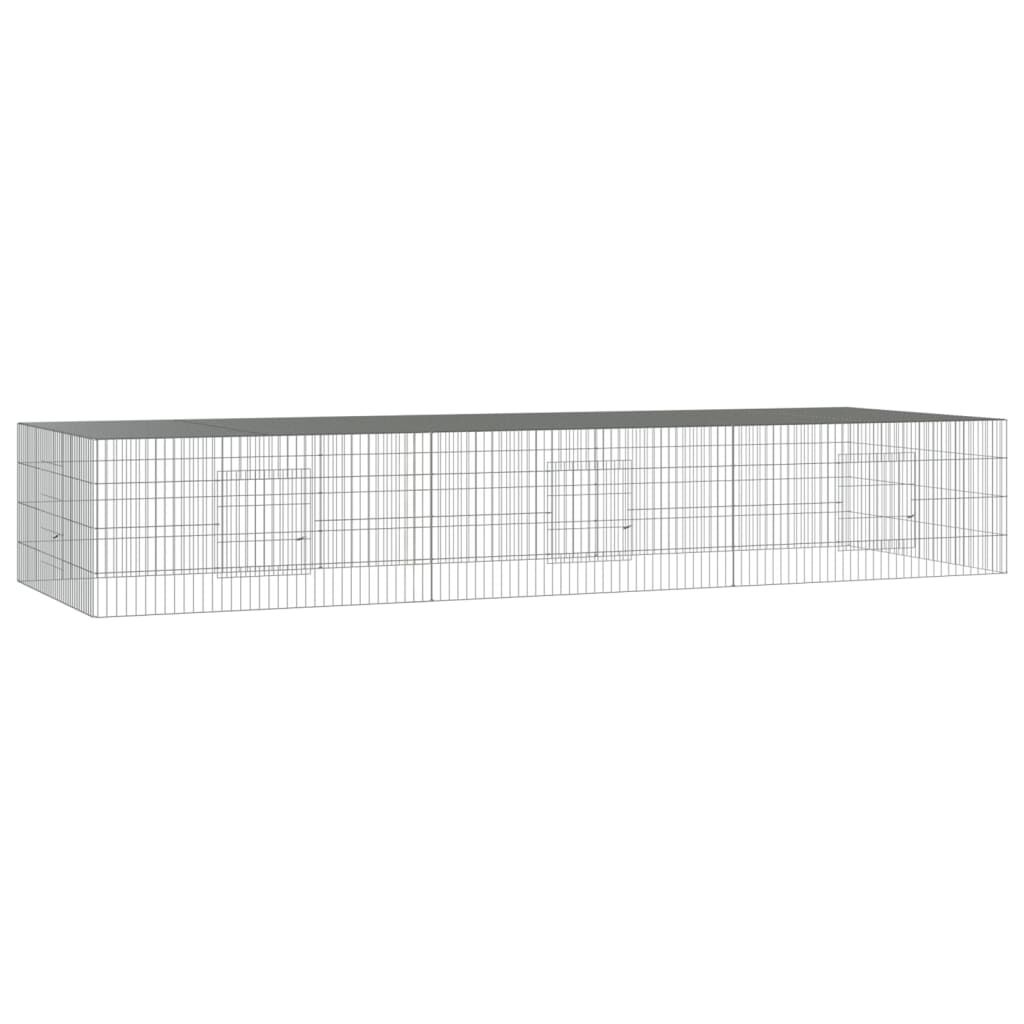 vidaXL Konijnenkooi 325cm - Gegalvaniseerd - 40% Korting!