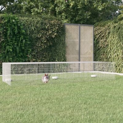 vidaXL Konijnenkooi 325cm - Gegalvaniseerd - 40% Korting!