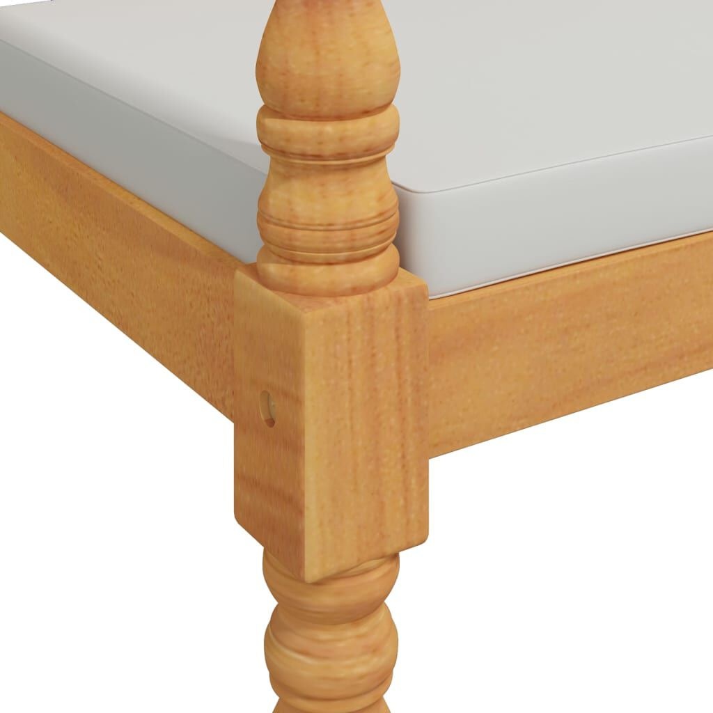 Batavia Teak Bankje 150cm + Kussen - 35% Korting!