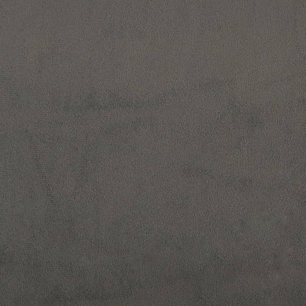 vidaXL Hoofdborden 2x 100cm Donkergrijs Fluweel -51% Korting!