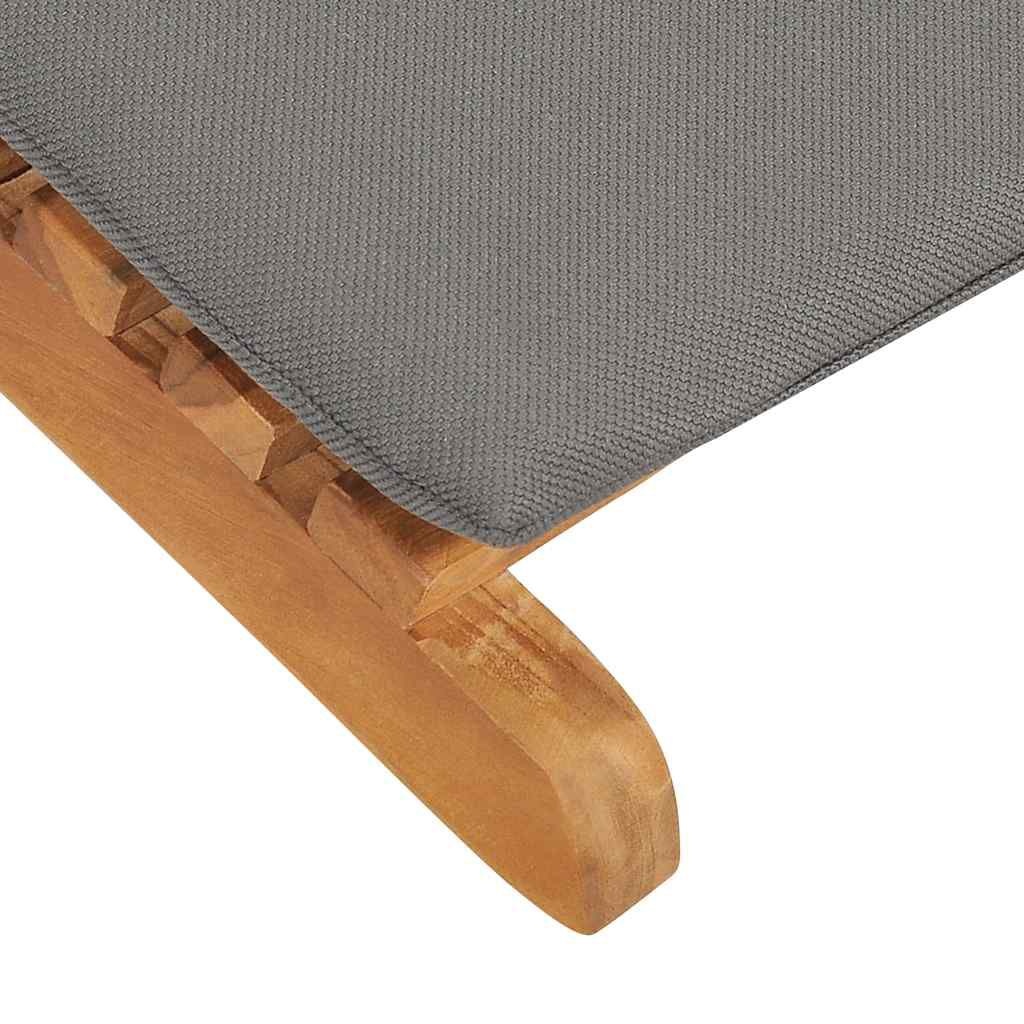 VidaXL Teakhouten Ligbed + Kussen - 46% Korting!