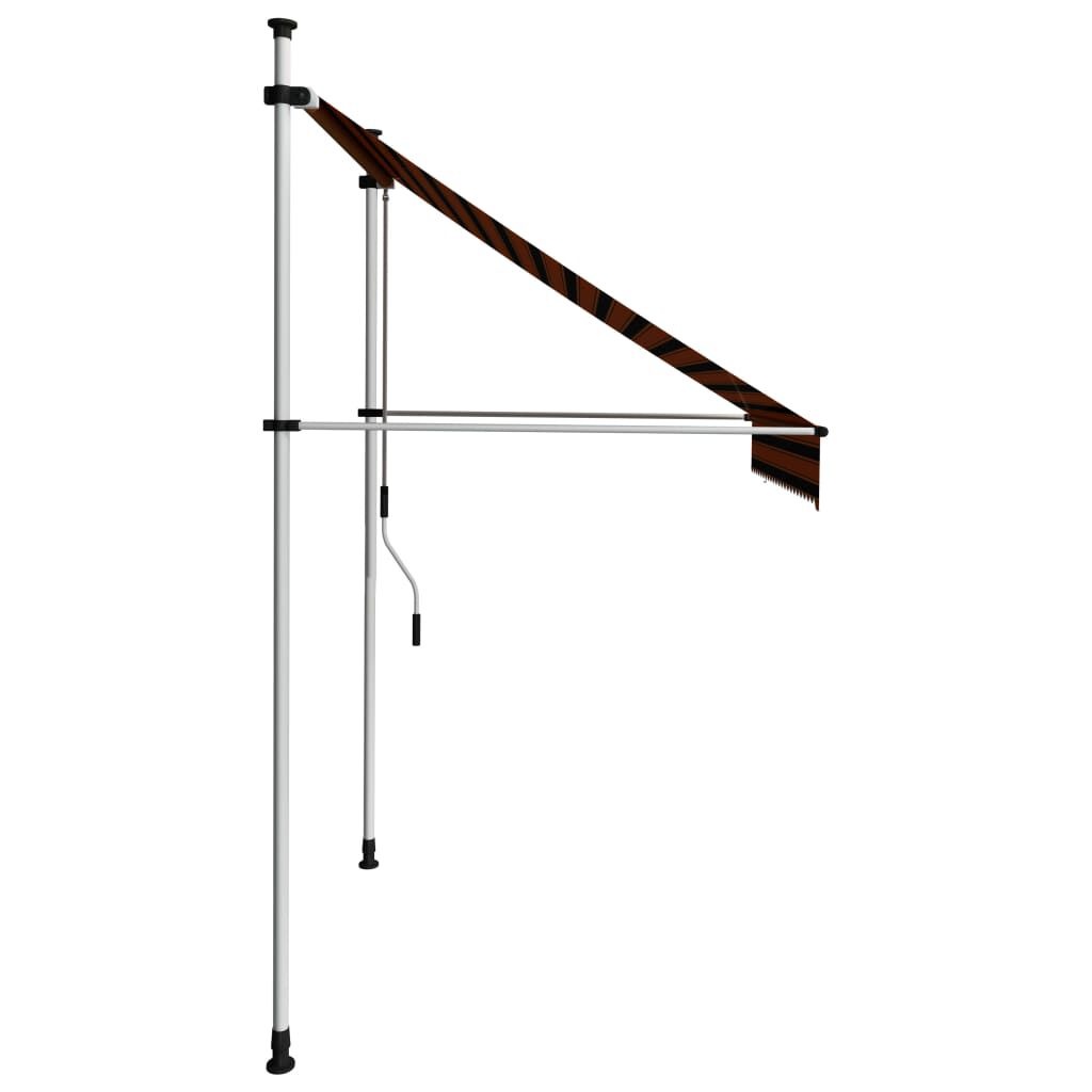 vidaXL Luifel 200cm Oranje/Bruin - Handmatig - 40% Korting!