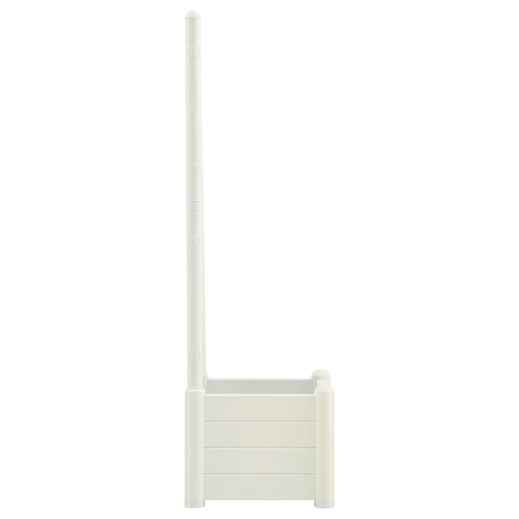 vidaXL Plantenbak met Latwerk Wit - 40% Korting!