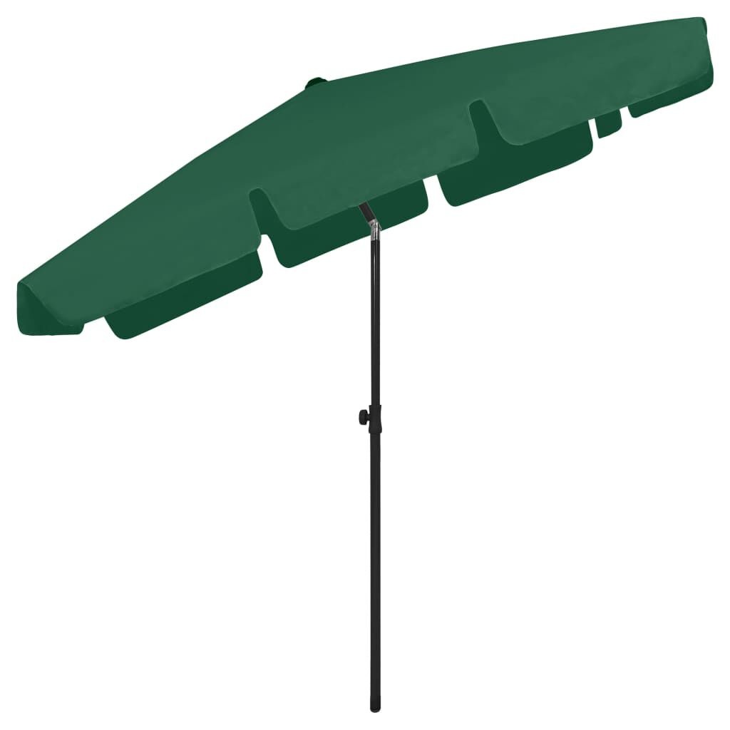 vidaXL Strandparasol Groen 200x125cm - 35% Korting!